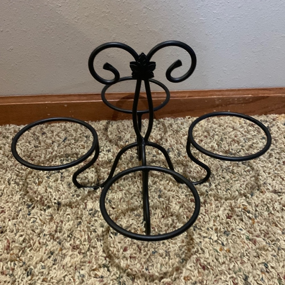 Longaberger Wrought Iron Dessert Bowl Caddy